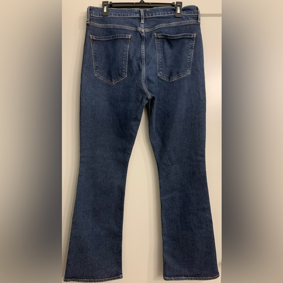 Agolde Nico High Rise Slim Boot size 31 Flare Dark Wash Button Fly NWT - Picture 6 of 16